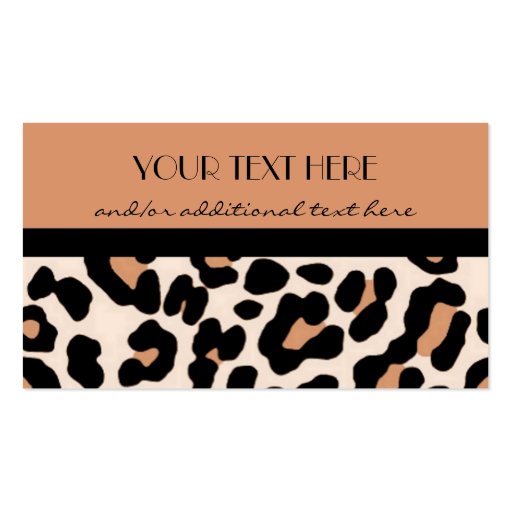 Leopard Business Cards (front side)