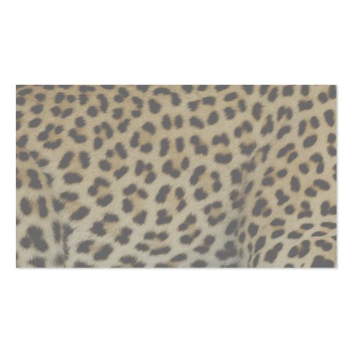 Leopard Business Cards (back side)