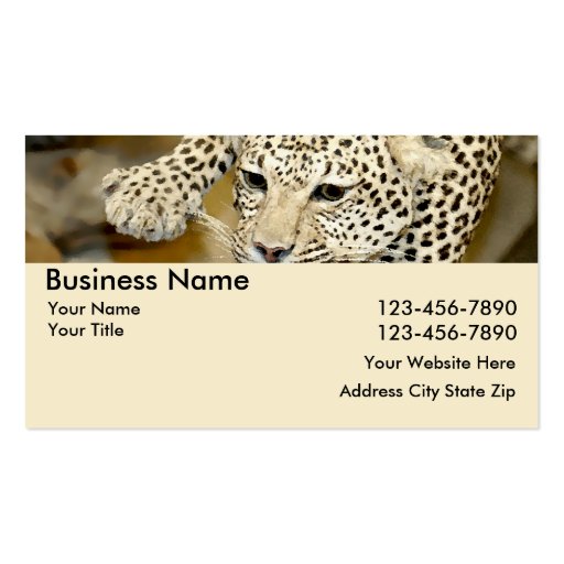 Leopard Business Cards (front side)