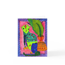 Leopard by Jullien Jollon, Age 12 Greeting Card
