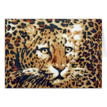 Leopard Greeting Card