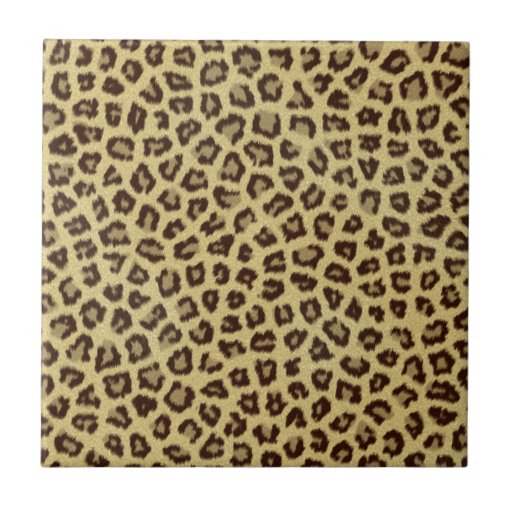 Leopard / Cheetah Print Tile Zazzle