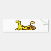 Leopard Croching Bumper Stickers