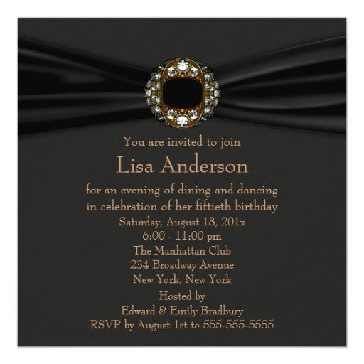 Leopard Diva Womans Fabulous 50th Birthday Party Custom Invitations