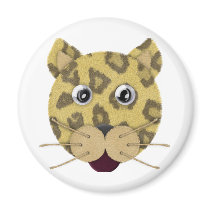 Leopard Face magnets