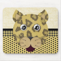 Leopard Face mousepads by naturetees Leopard Face mousepads