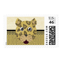 Leopard Face postage by naturetees Leopard Face postage
