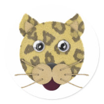 Leopard Face stickers by naturetees Leopard Face stickers