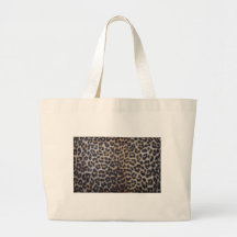 Leopard Fur Canvas Bag