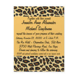 Leopard Fur  Contemporary Wedding invitations