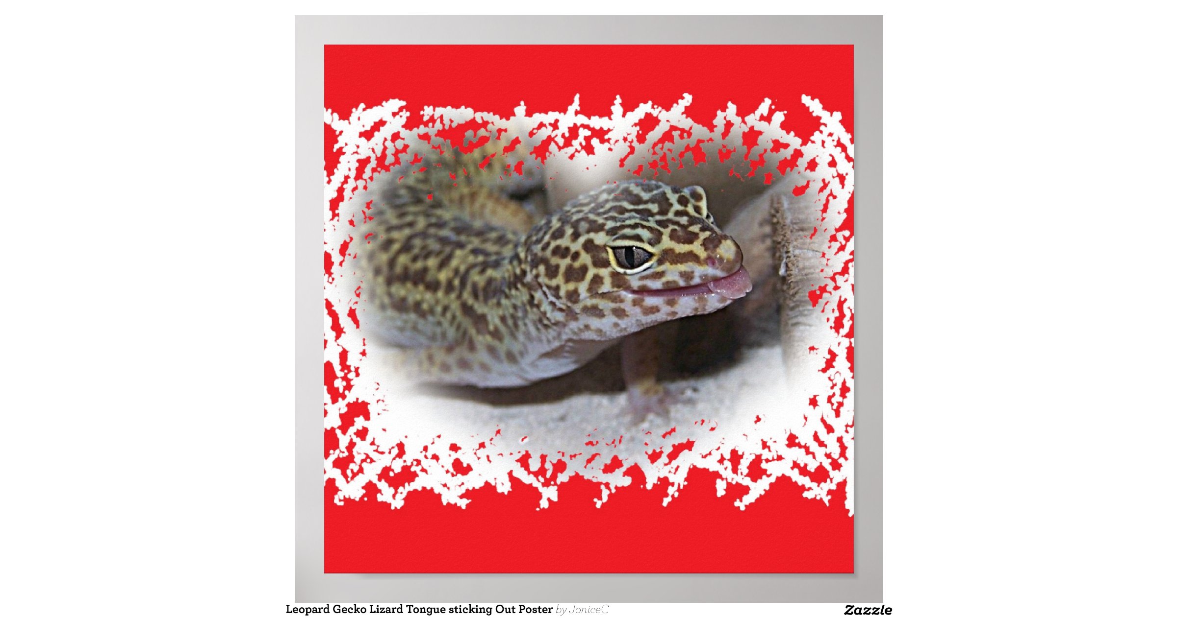 leopard_gecko_lizard_tongue_sticking_out_poster