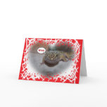 Leopard Gecko Lizard Winking Valentines Card