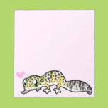 Leopard Gecko Love Memo Note Pad