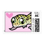 Leopard Gecko Love Postage Stamp