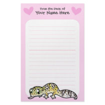 Leopard Gecko Love Custom Stationery