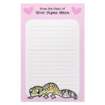 Leopard Gecko Love Custom Stationery