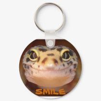 Leopard Gecko Smile Keychain by kjrband44 Leopard Gecko Smile Keychain