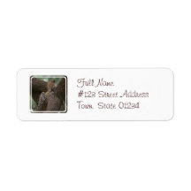 Leopard Habitat Return Address Mailing Label