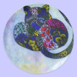 Leopard in Rainbow colors plates
