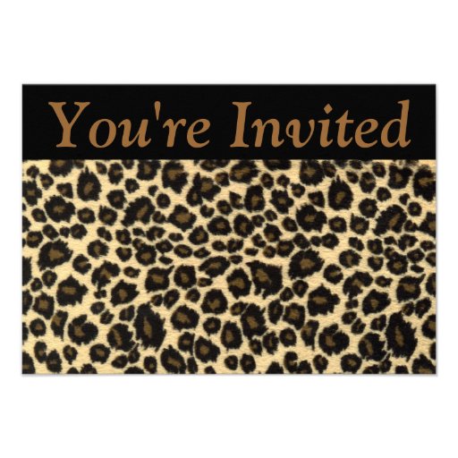 Leopard Invitation (front side)