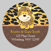 Leopard Jungle Safari Address Label Sticker Favors stickers