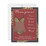 Leopard &amp; Lace Bridal Shower Personalized Invite