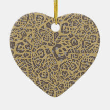 Leopard like print ornament