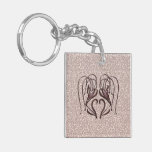 Leopard Lily Acrylic Keychain