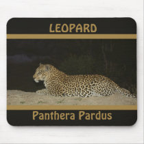 Leopard lying on sand bank wildlife mousepads by Rowood Leopard lying on sand bank wildlife mousepads