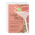 Leopard Martini Invitations invitation
