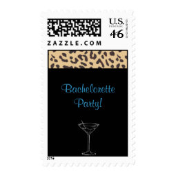 leopard martini stamp