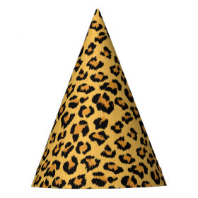 Leopard or Jaguar Wild Safari Animal Fur Print Party Hat