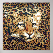 Leopard-paint Posters