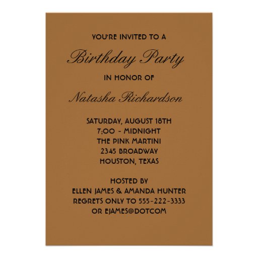 Leopard Party Invitation Template