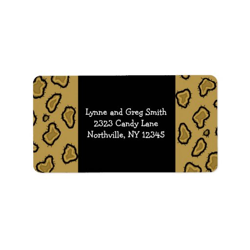 Leopard  Pattern Labels
