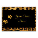 Leopard Paws Card