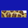 Leopard Personalized Bumper Sticker