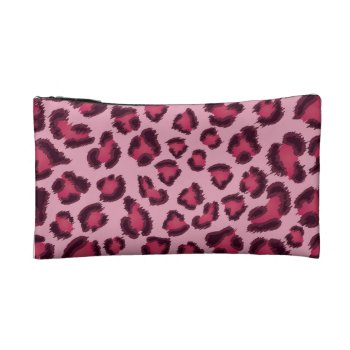 Leopard Pink Makeup Bag (Small)