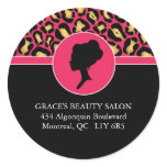 Leopard Print Address Labels stickers