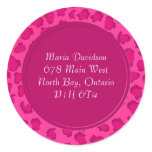 Leopard Print Address Labels stickers