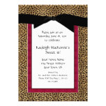 Leopard Print and Pink Sweet 16 Invitation