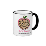 Leopard Print Apple Pre K Teacher Mug