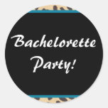 leopard print bachelorette stickers