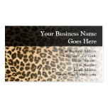 Leopard Print Background Business Card Templates