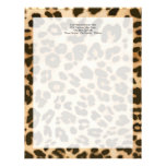 Leopard Print Background letterhead