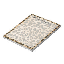 Leopard Print Background Memo Note Pads