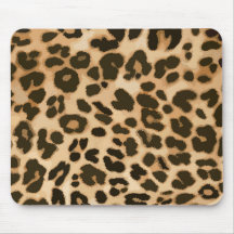 Leopard Print Background Mouse Pads