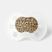 Leopard Print Background Pacifiers