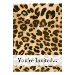 Leopard Print Background invitations