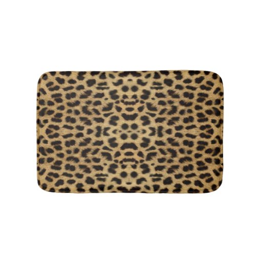 Leopard Print Bath Mat Zazzle